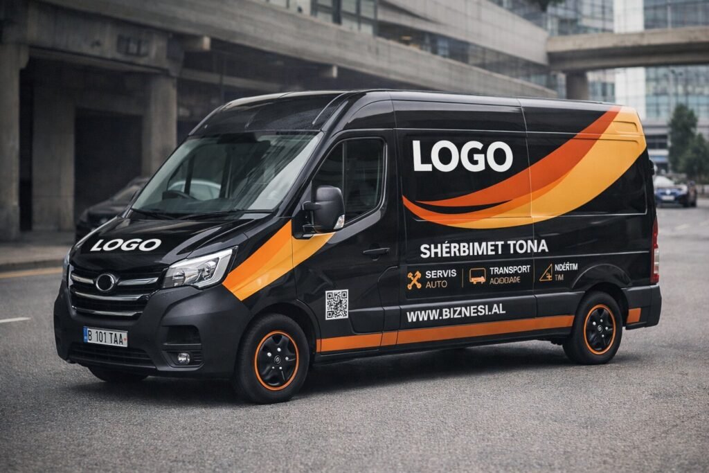 reklama ne automjet biznesi me branding profesional ne furgon per marketing dhe promovim